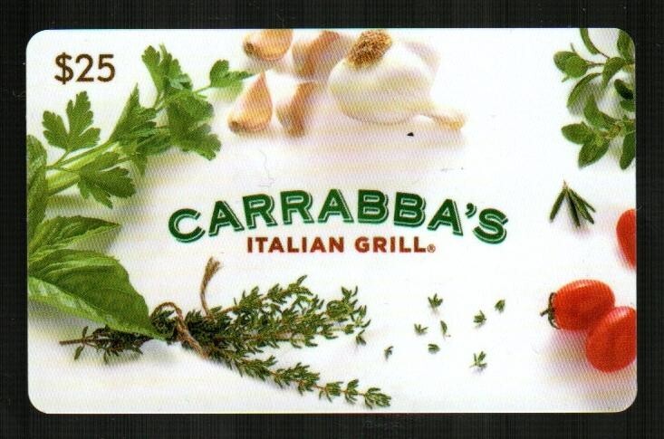 CARRABBA'S ITALIAN GRILL Fresh Herbs 2010 Gift Card $0 NO