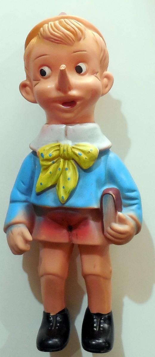 Grand Pinocchio LEDRA Articulé Années 1960 - Pouet - Collection Vintage