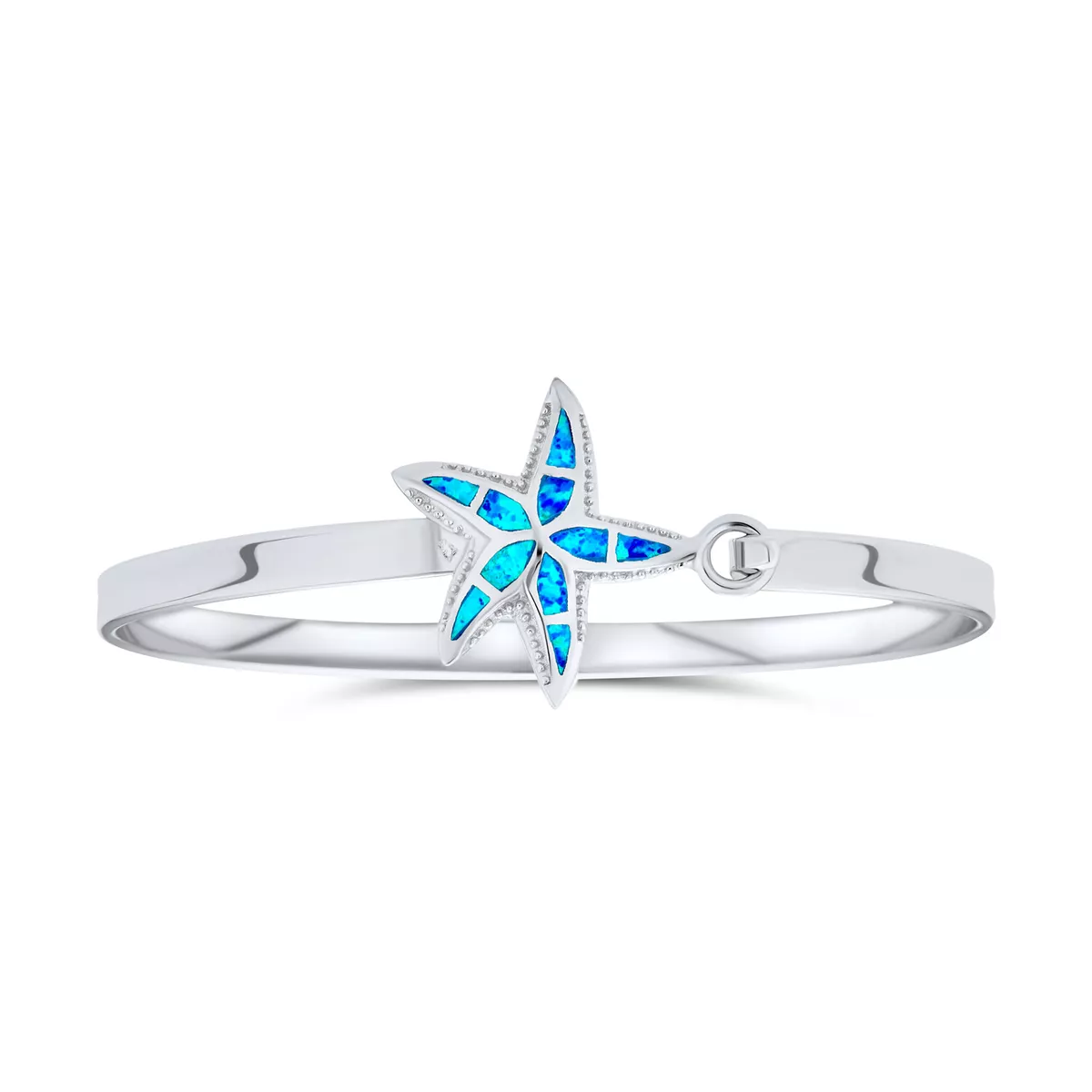 Blue shop opal bangle