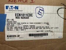 ⚡️Eaton ECN1811CDC Freedom Enclosed Control Combination Motor Starter⚡️