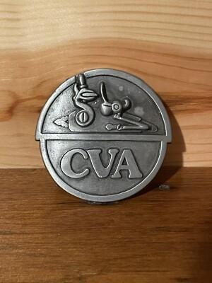 BUCKLE PEWTER 1978 Connecticut Valley Arms Inc Vintage 1978 Metal Belt Buckle, Connecticut Valley Arms  main image 3