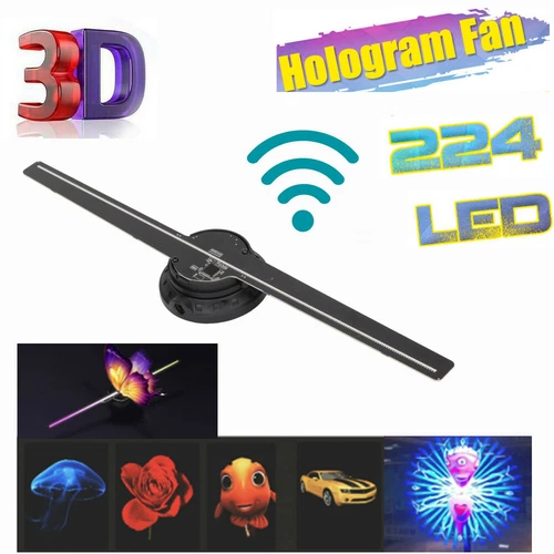 42cm 3D Holographic FanHologram Projector LED Photo Video Fan Advertising O - Picture 12 of 12
