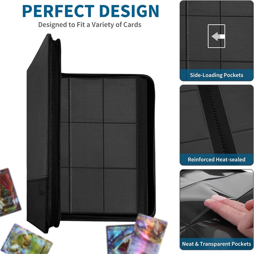 XXXL Sammelalbum für 720/900 Pokemon Karten Sammelmappe Ordner Heft 40/50 Seiten - Bild 4 von 4