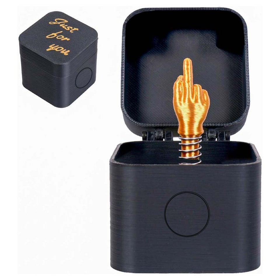 Middle Finger In A Box Funny Surprise Box Pop up Christmas Novelty Fun ...