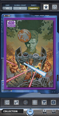 Star Wars Card Trader LEGENDARY 10cc The Skywalker Legacy Gilded Tungsten Card