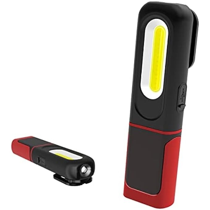 Lampada da Lavoro COB LED Ricaricabile, Lampade di ispezione, Portatile Torcia L