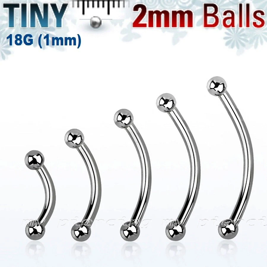 Surgical steel hotsell curved barbell
