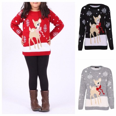 girls xmas jumper dress