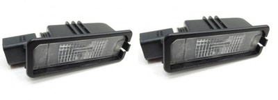 VW GOLF VI VII; PASSAT B7; BEETLE; EOS; POLO; SCIROCCO License Plate Light PAIR