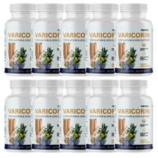 Varicorin Vascular Support & Healthy Blood Flow Support Supplement - 10 Bottles
