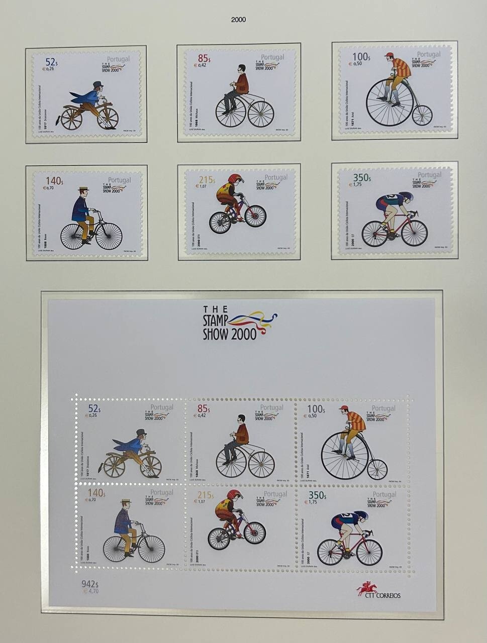 Portugal 2000 block+stamps Mi#bl.161+2432-2437 MNH CV=28$