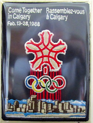 1988 WINTER OLYMPICS XV ~ Calgary Canada ~ OLYMPIC GAMES PATCH ~ Willabee & Ward