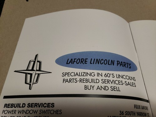 1964 LINCOLN CONTINENTAL SPEED / CRUISE CONTROL SERVICE PROCEDURE BOOKLET - Picture 12 of 12