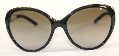 Versace VE4233 Black Sunglasses GB111 Gold Medusa • 60 17 