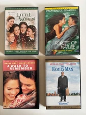 Family DVDs Lot: LITTLE WOMEN Forces of Nature FAMILY MAN Walk to Remember CLEAN