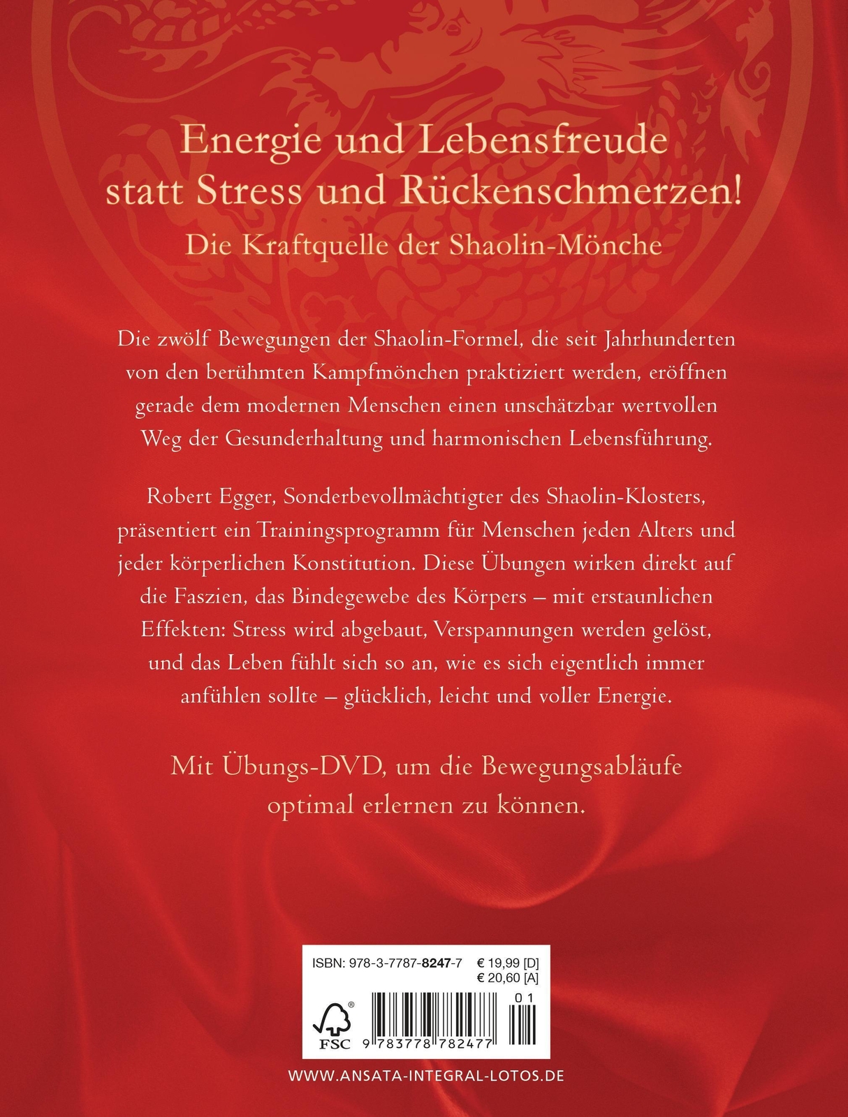 Thumbnail - Die Shaolin-formel (inkl. Dvd) | Robert Egger | Taschenbuch | 256 S. |