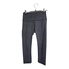 Lululemon Pants Women 6 Gray  Wunder Under Crop 21" HR Athleisure Gym LW6AK2S 