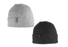 BULA MERINO WOOL BLEND BEANIE HAT STOCKING CAP  (2 PACK) UNISEX GRAY&BLACK New