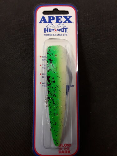 Hot Spot A5-204GR Apex Trolling Lure 4.5", 4/0 Siwash Hook, Green - Picture 1 of 1
