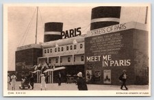 Postcard A Century of Progress Worlds Fair 1933 Meet Me in Paris, Vintage