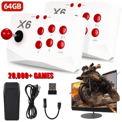 X6 Handheld Spielkonsole Videospielkonsole 1080p Game Player 20000+ Spielen 64GB