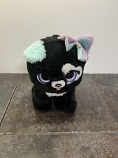PRESENT PETS Black Glitter Puppy Animated Interactive Casey Dog Plush Toy  WORKS 