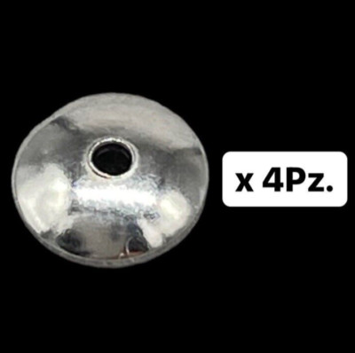 4 Scheiben Scheiben Fitting Kappen Tassen 925 Silber Halbzeug Basteln