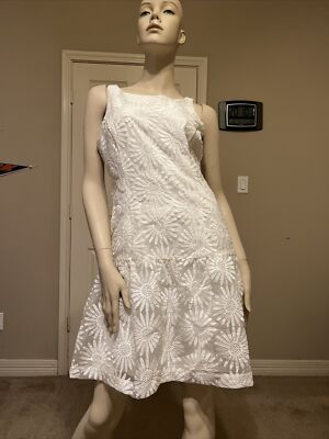 Women's Jessica Simpson Ivory Floral Lace Dress Size S NWOT | eBay