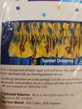 Vintage NEW DISNEY Winnie the Pooh YellowvValance 80"x14" New