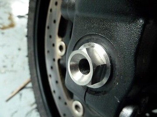 A ABSOPRO Asse Anteriore Posteriore Con Boccola E Bullone A Vite M14 258mm Per Moto Da Cross, Scooter, ATV, Asse Ruota In Lega D'acciaio Tonalità Argento - 3