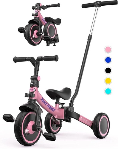 7-in-1 Tricycle for Kids 1-5 Years - Durable Alloy Steel and Smooth Steering - Picture 3 of 11