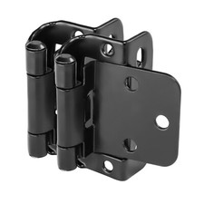 Cosmas 18650-FB Flat Black Partial Wrap Hinge...