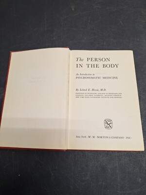 Leland E. Hinsie, M. D.  THE PERSON IN THE BODY  1st Edition