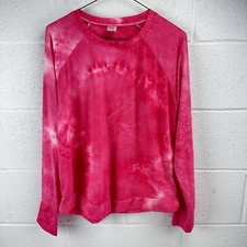 Hello Mello Women's Lounge Shirt Pajama Top Tin Dye Pink  SOFT  Small/Medium