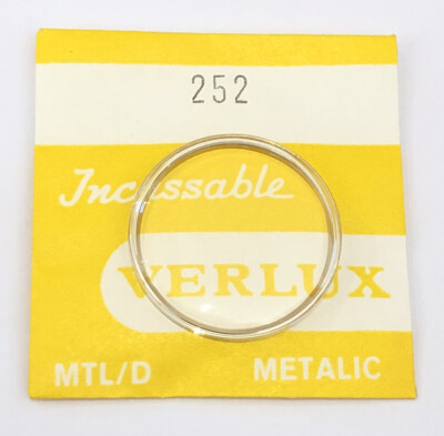 Verre (crystal) Plexi Métallisé Verlux Pour Montre De Plongée - Diamètre 260 - Neuf - Pièce Détachée NOS