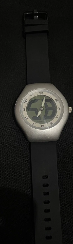 Fossil Big Tic JR-7986 Men’s Watch – Solid Aluminum – New Strap – 1995 - image 2 of 4