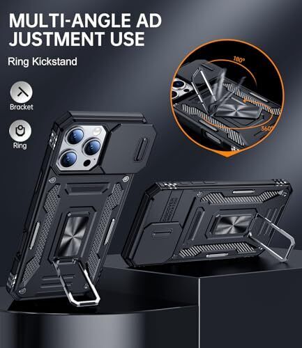 Armor Compatible for iPhone 16 Pro Max Case with Camera Cover Military Grade - Picture 6 of 8