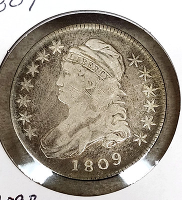 1809 Capped Bust Half Dollar - O-109B Variety - Better Gr. - Old