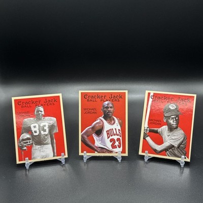 Michael Jordan Cracker Jack Card Lot Chicago Bulls HOF
