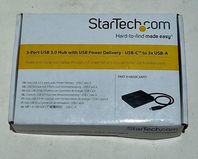 Startech 3 Port USB 3.0 Hub mit USB Power Delivery