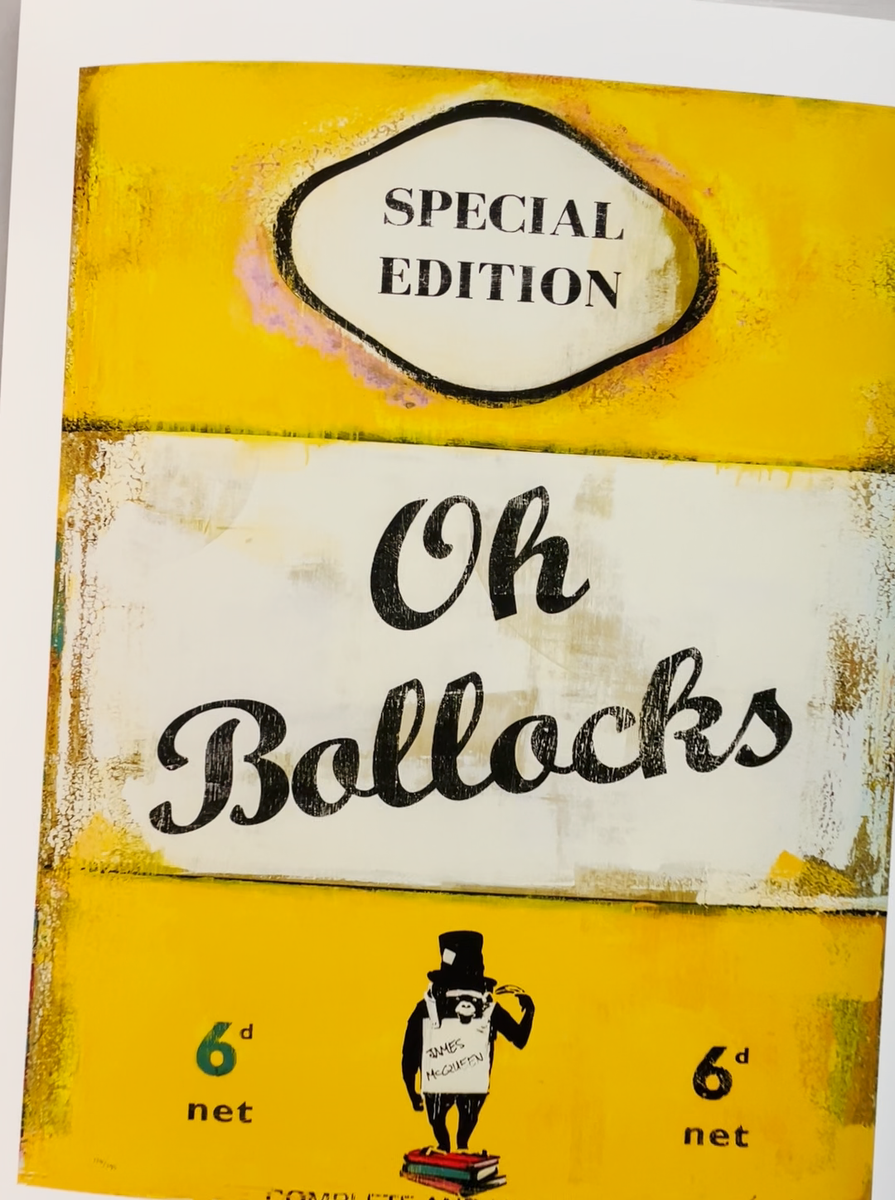 ジェームズ・マックイーン　 Oh Bollocks アートポスター A2版 s-l1200.png
