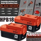 2-Pack 18V for Black and Decker HPB18 18 Volt 4.5Ah Battery HPB18-OPE 244760-00