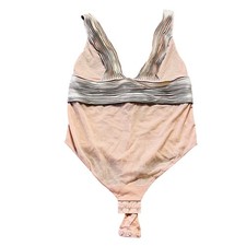 Vintage Y2K La Perla Champagne Twist Sheer Nude One Piece Lingerie Bodice M