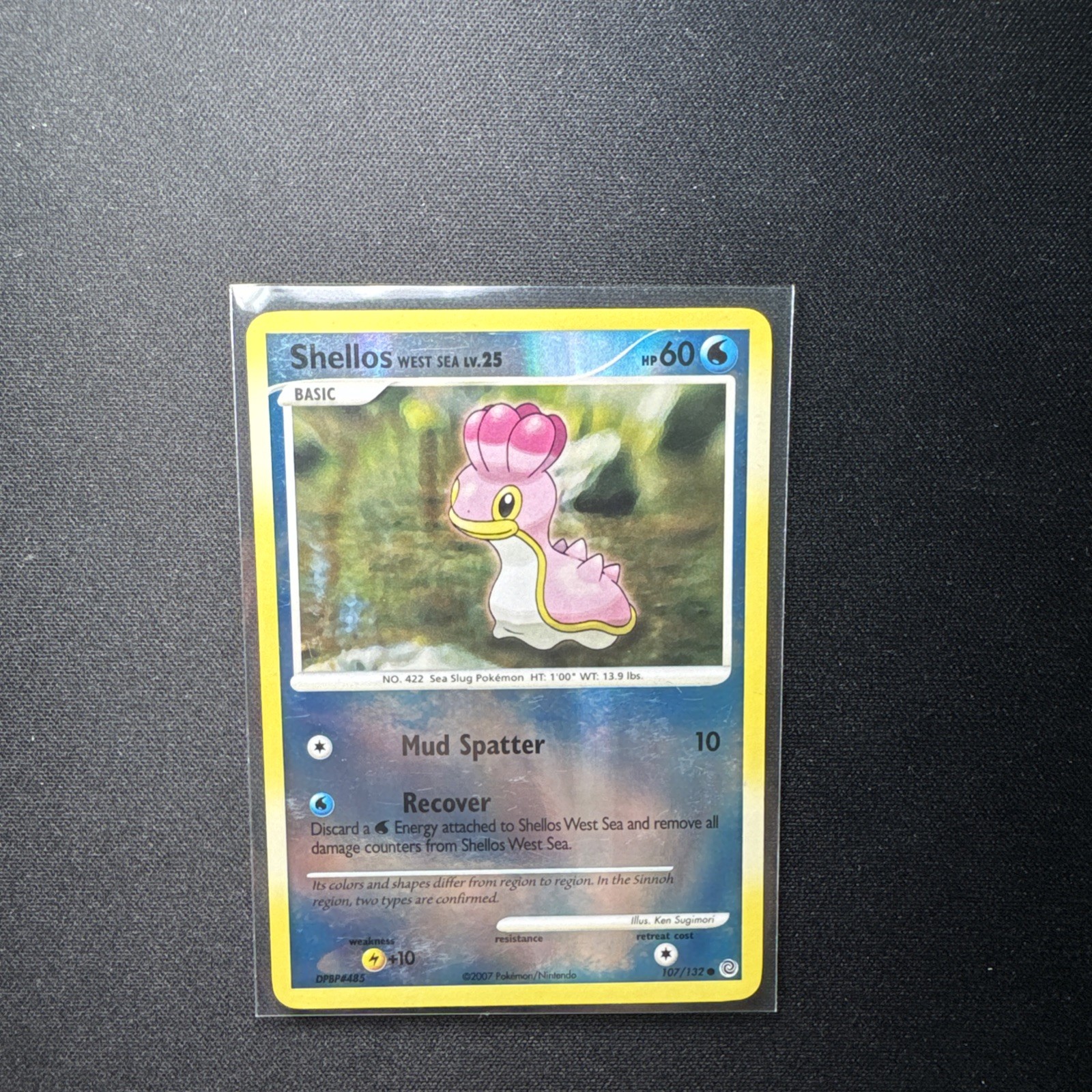Shellos West Sea 107/132 Secret Wonders Reverse Holo Pokemon Card