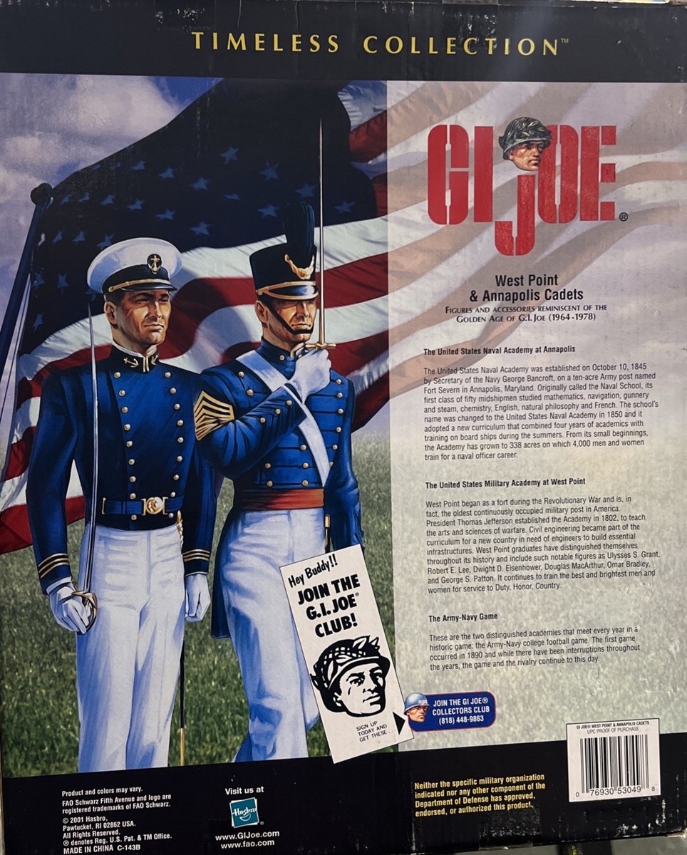 G I Joe Timeless Collection West Point and Annapolis Cadets