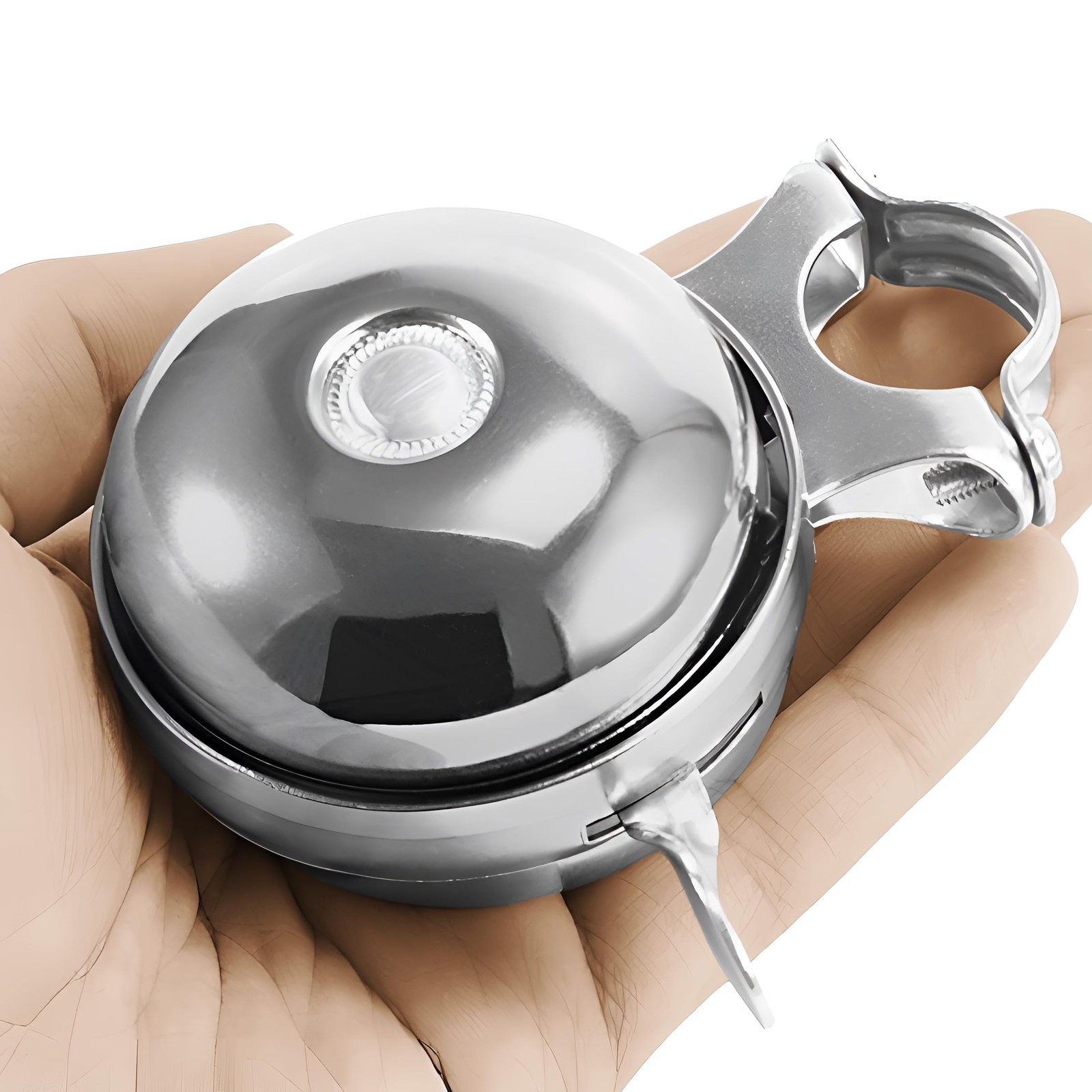 Classic Vintage Bike Bell Cool Chrome Rotary Double-Sided Me