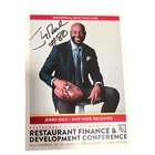 Jerry Rice Autographed Photo San Francisco 49ers Finance Conference 2023