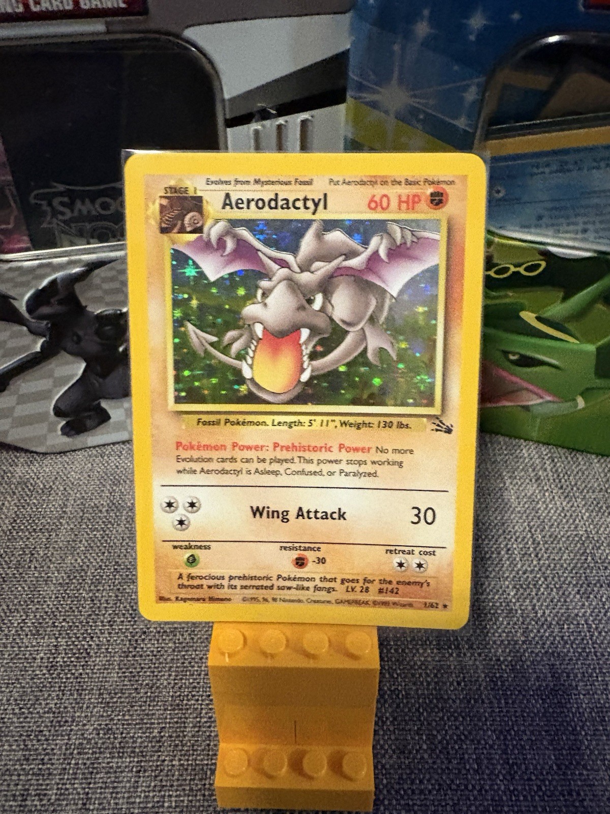 Pokémon TCG - Aerodactyl - 1/62 - Holo Unlimited Fossil Unlimited Near Mint-mint