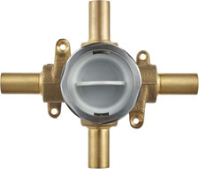 RU102 Flash Shower Rough-In Valve with Stub-Outs, Unfinished
