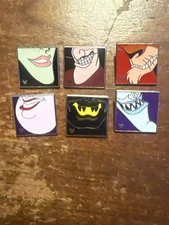 Disney Villains 6 Pin Set Disney Pins Smiles Smile Hades Chernabog Scrappers